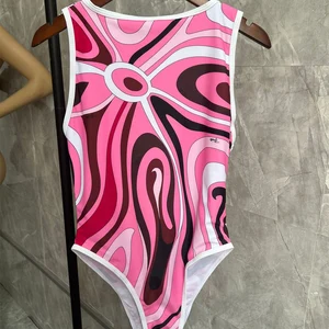 ملابس السباحة المثلث عارية الذراعين للمرأة ملابس السباحة من قطعة واحدة ملابس السباحة ضئيلة البطن مثير رسالة طباعة العلامة التجارية للأزياء أعلى 8 ملابس السباحة الضئيلة البطن للمبيعات - رقم 5