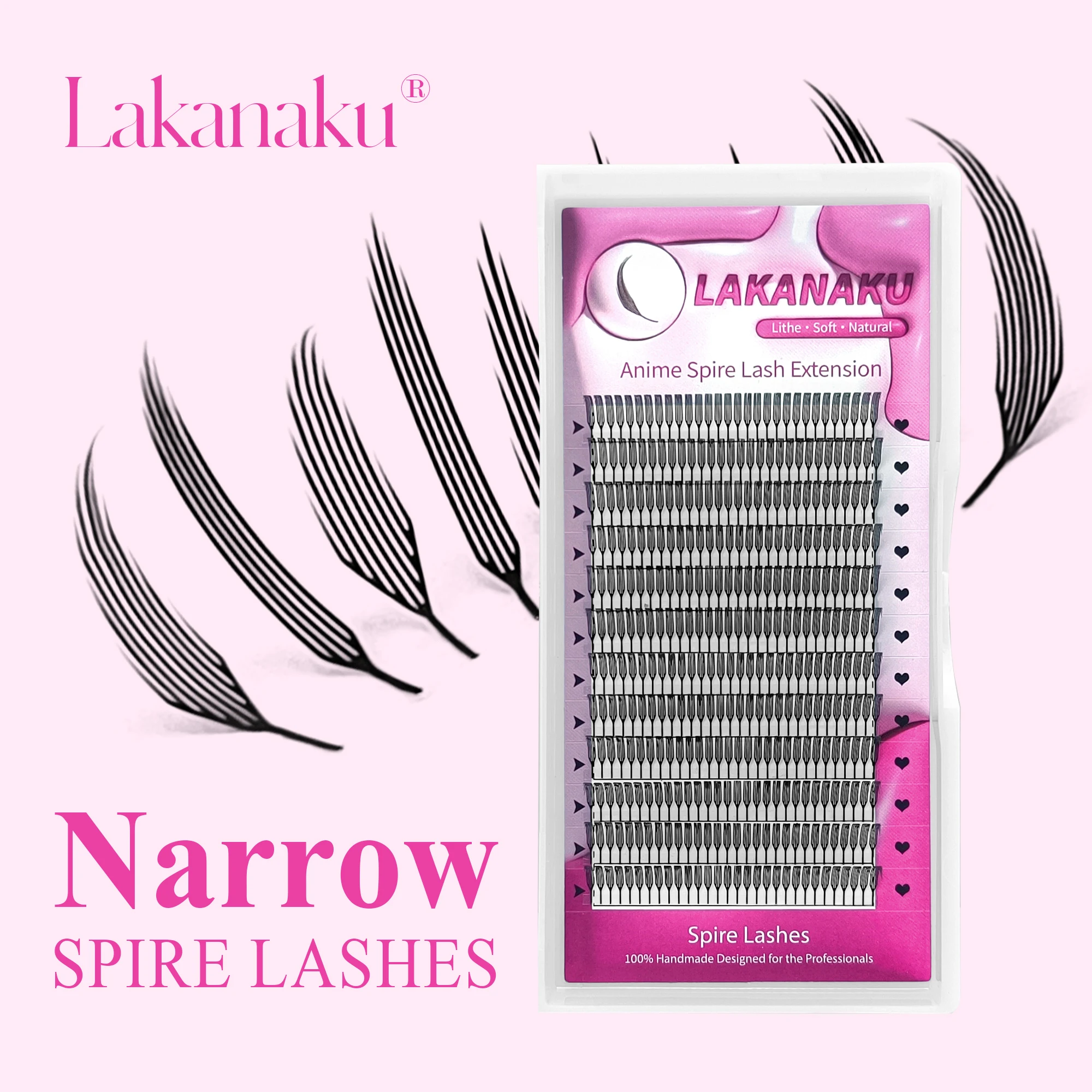 Узкие ресницы-спирали из технологичных волокон, аниме-ресницы, ресницы в стиле манга, ресницы для комиксов, наращивание ресниц