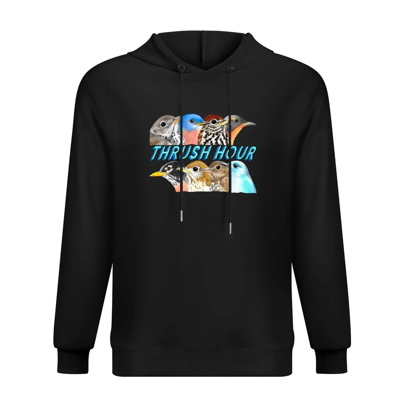 

Thrush Hour (Robins, Bluebirds, and other Thrushes) Hoodie men's clothing men's sweat-shirt men clothing tracksuit men