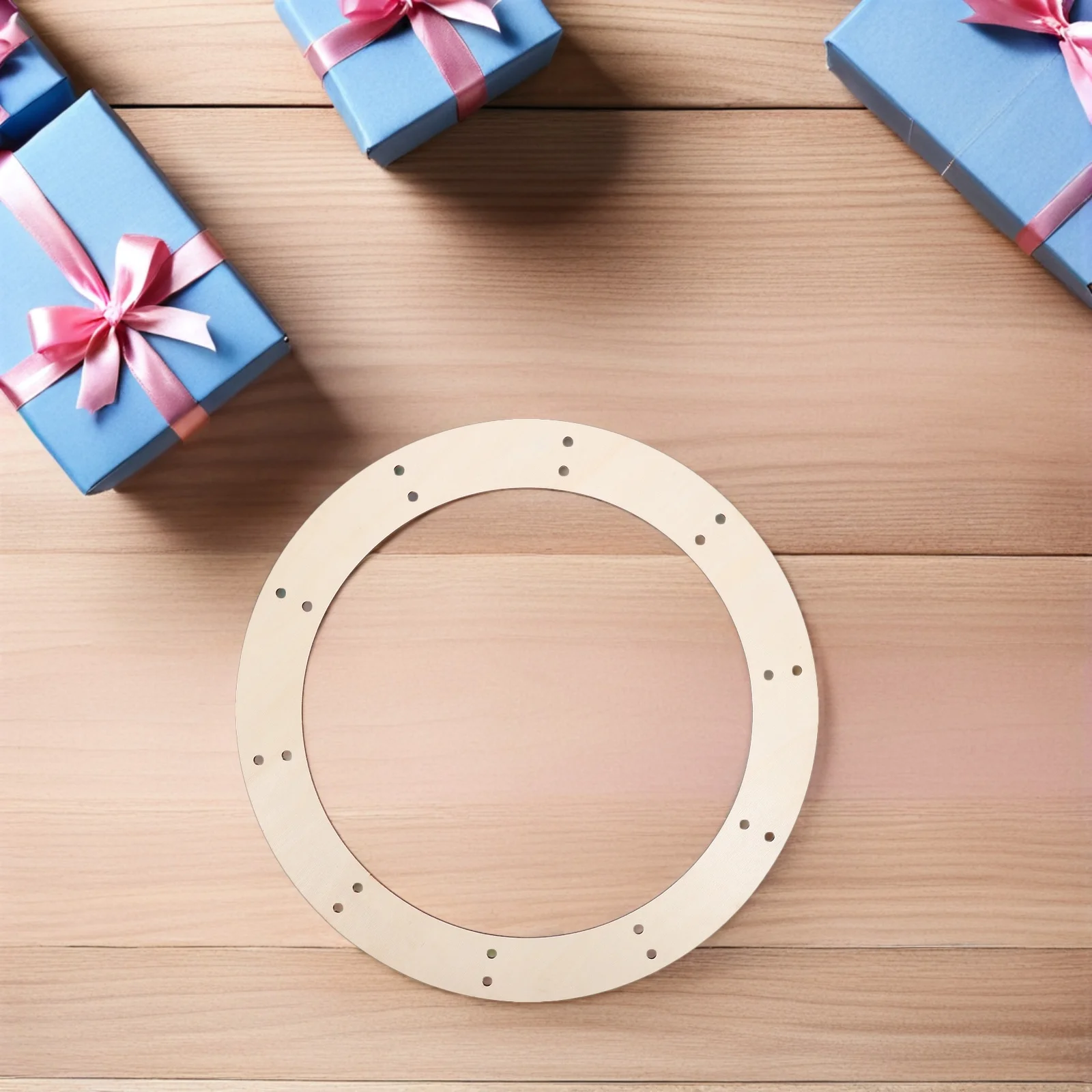 

10pcs Wooden Wreath Frame 18Cm Unfinished Natural Wood Base For Diy Christmas Easter Wedding Decor Craft Wreath Making Supplies