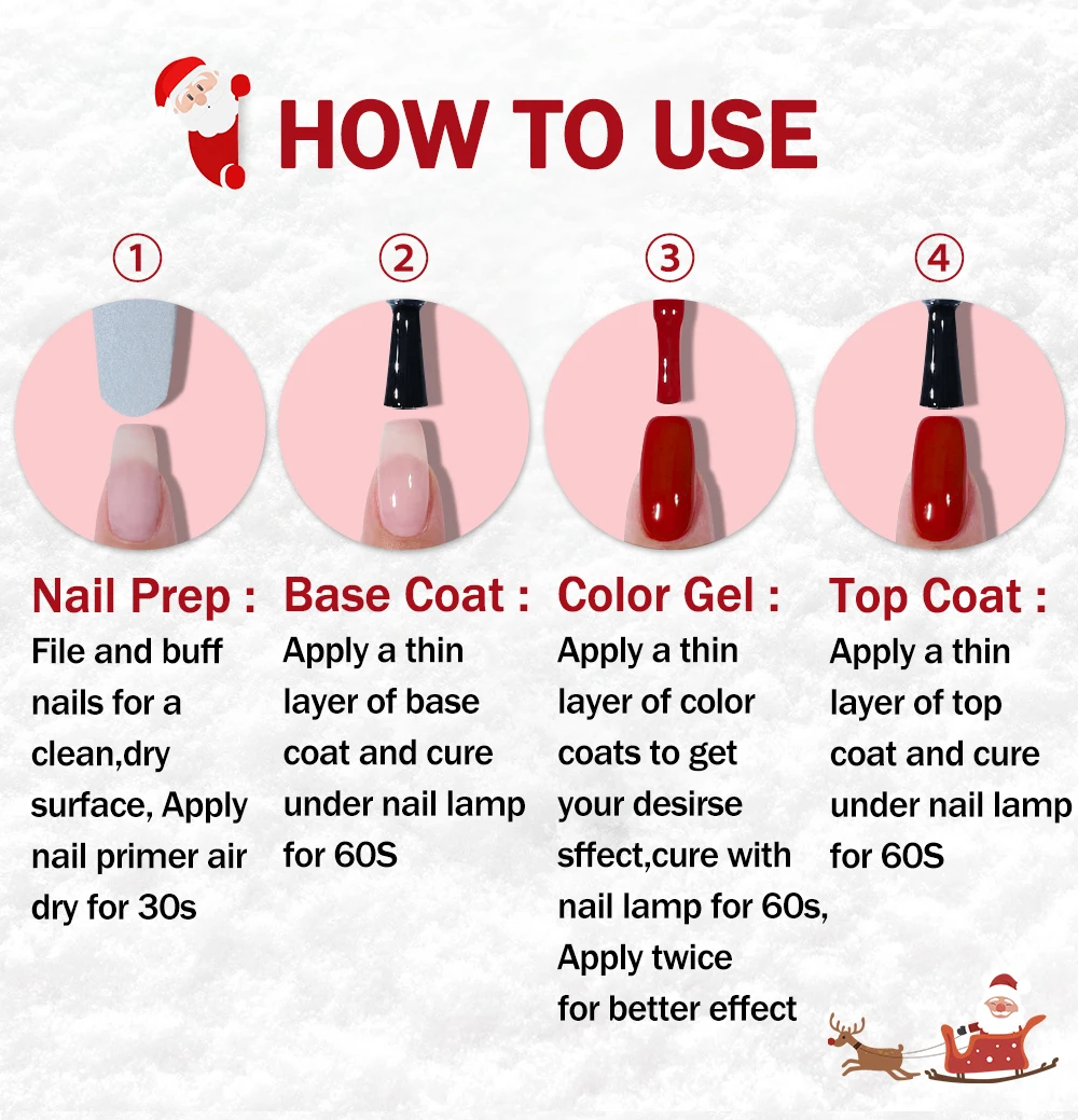 YOKEFELLOW 10 ml Gel-Nagellack, funkelnder roter Gel-Nagellack, Soak Off UV-LED-Gel-Lack, 122 Farben, Nagelkunst, Maniküre, Geschenke für Frauen – Detail 17