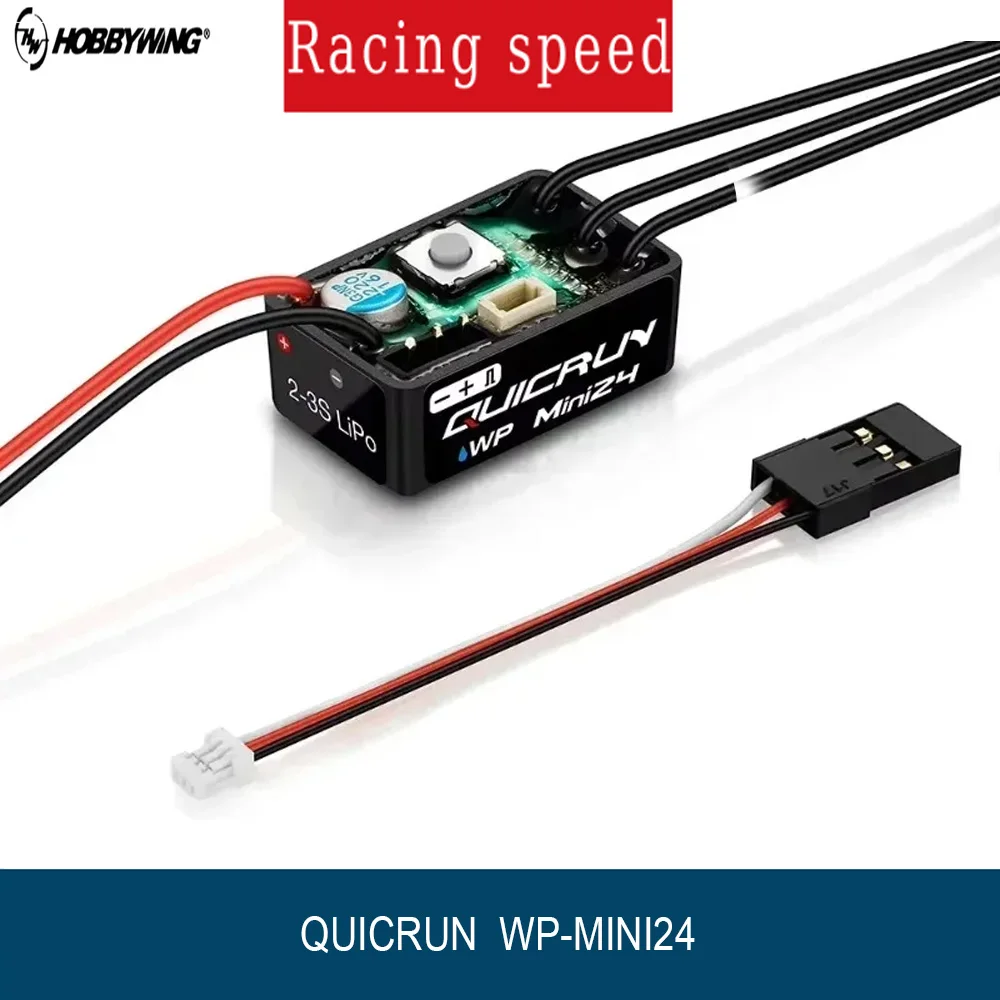 HOBBYWING QUICRUN WP-MINI24 25A Brushless ESC And 1621SL 3500KV Motor Combo for 1/24 Scale RC Car Crawler Sensorless Control