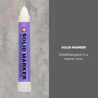 1PC Sakura Solidified Paint Solid Marker 14 To 392 Degrees F, White, Non-Toxic Waterproof Permanent Paint Marker Mark Anything