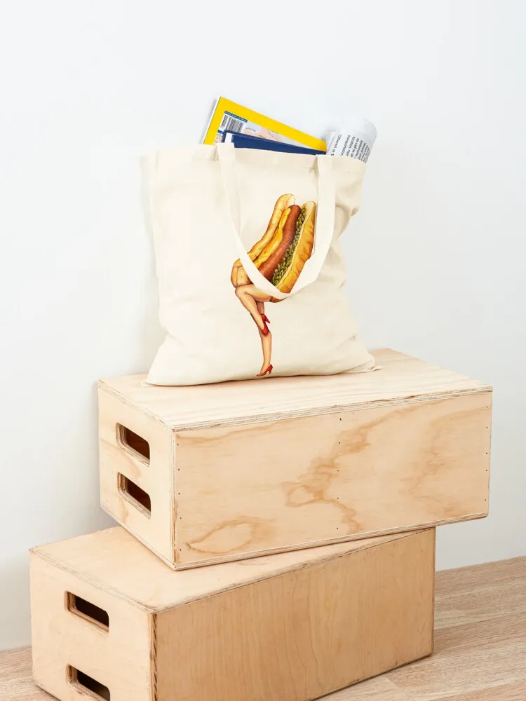 Let's All Go to the Lobby - Hot Dog Girl Tote Bag sac pour femme Portable shopping bag the tote bag cute tote