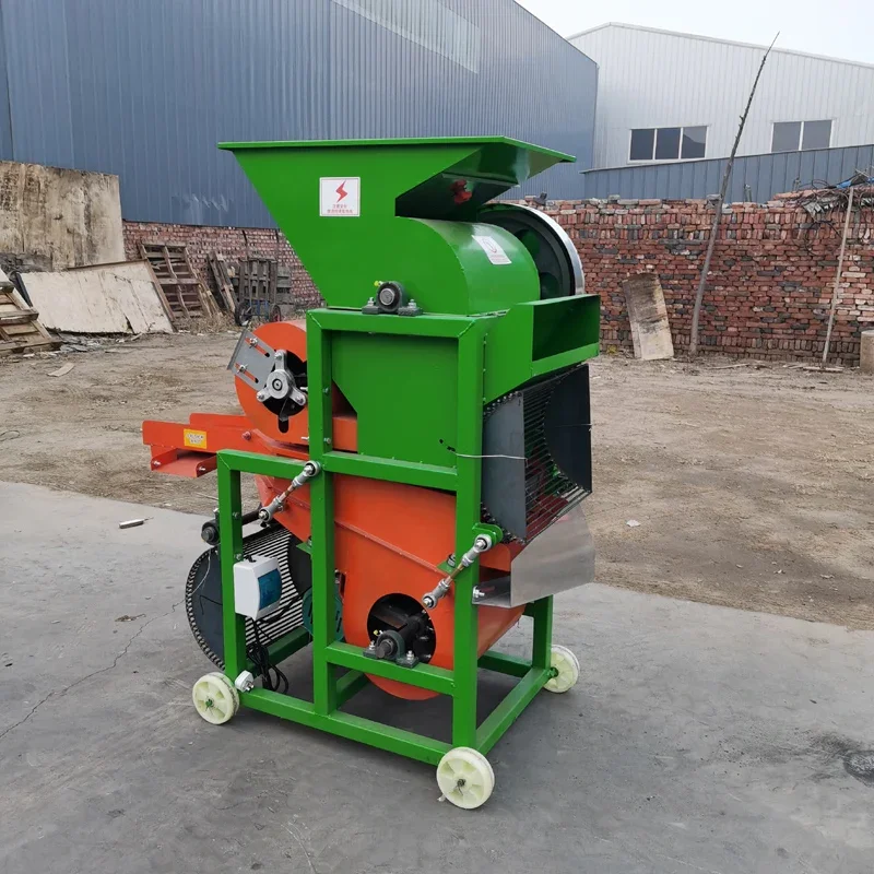 Máquina peladora de maní fácil de operar, pequeña máquina peladora de maní para exprimir aceite, peladora de 220V