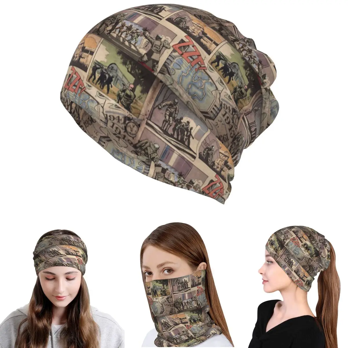 COD Zombies Kino Der Toten - Pañuelo multifuncional para cuello, máscara, bufanda, pasamontañas, gorro para hombres, mujeres y adultos, ideal para invierno