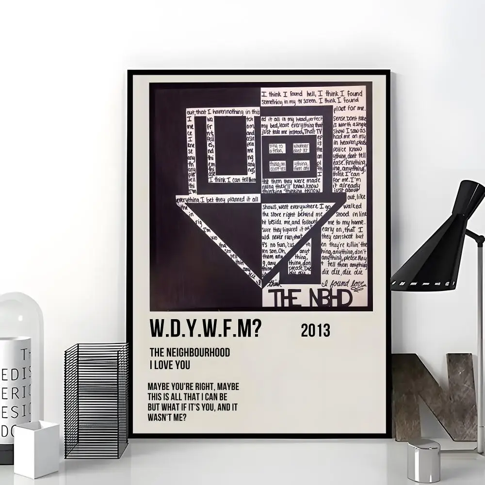 band alternative The Neighbourhood Poster Trendy Aesthetic Wall Art Poster for Dorm Room Bedroom Decor