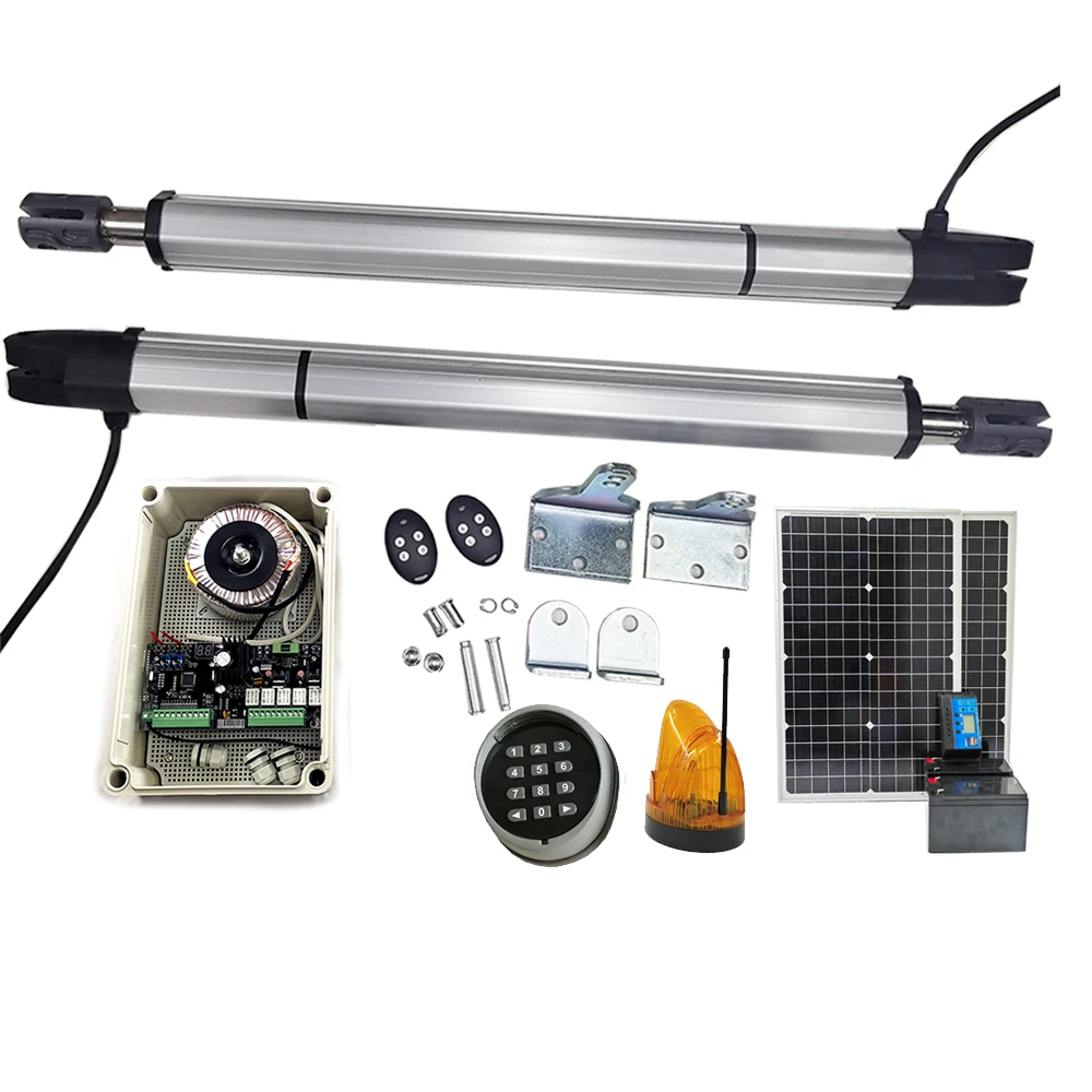 

Heavy Duty Remote Swing Gate Operator Solar Power Automatic Electric DC12/24V Motor With Limit Switch Or Stopper