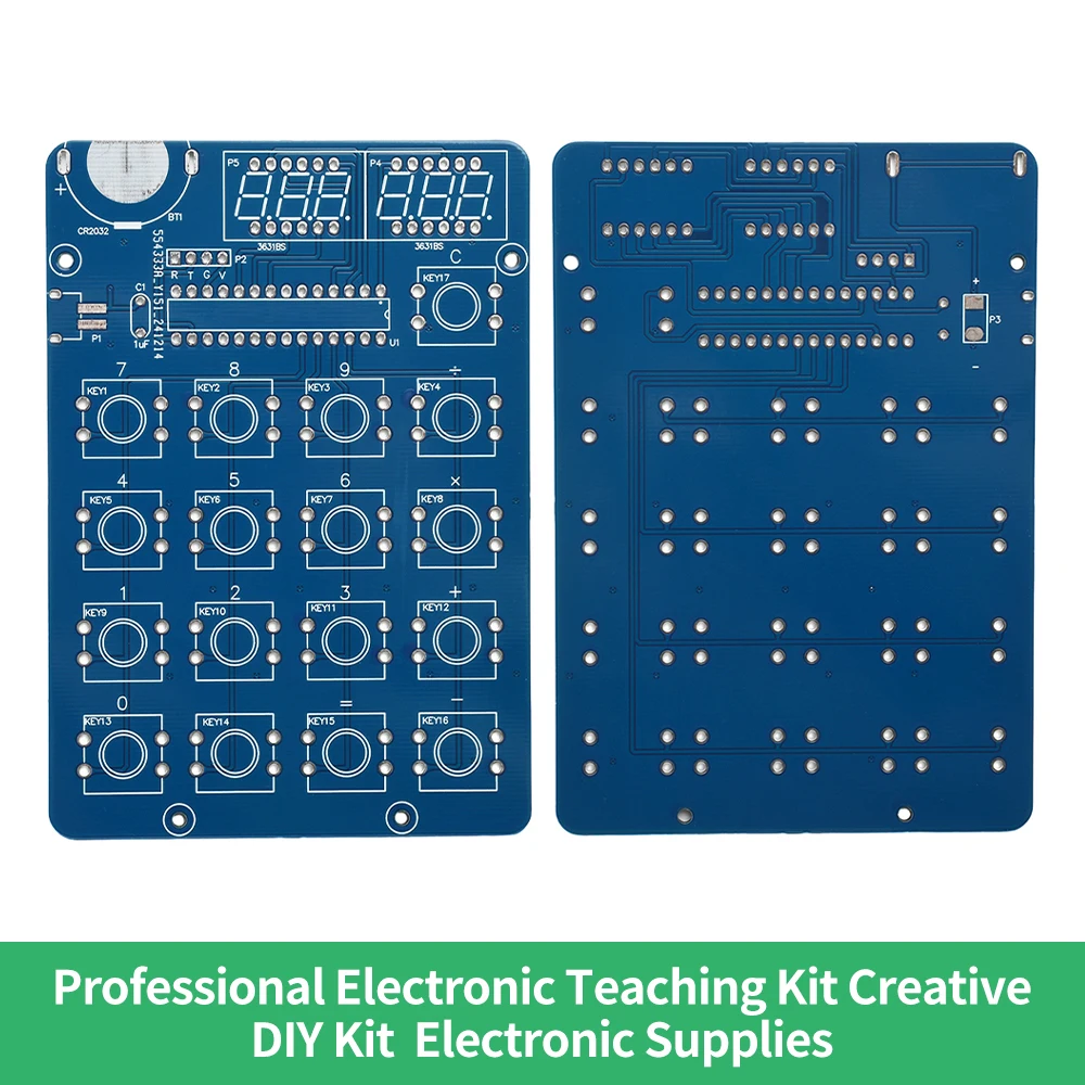 Kit électronique de bricolage avec calculatrice à 6 chiffres, affichage LED, formation au soudage MCU, expérience pratique, projet de soudure bricolage