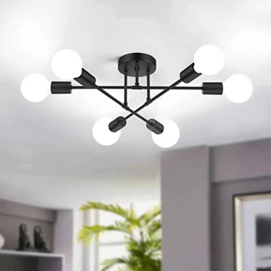Modern Sputnik Chandelier Industrial Ceiling Lights Fixture 22