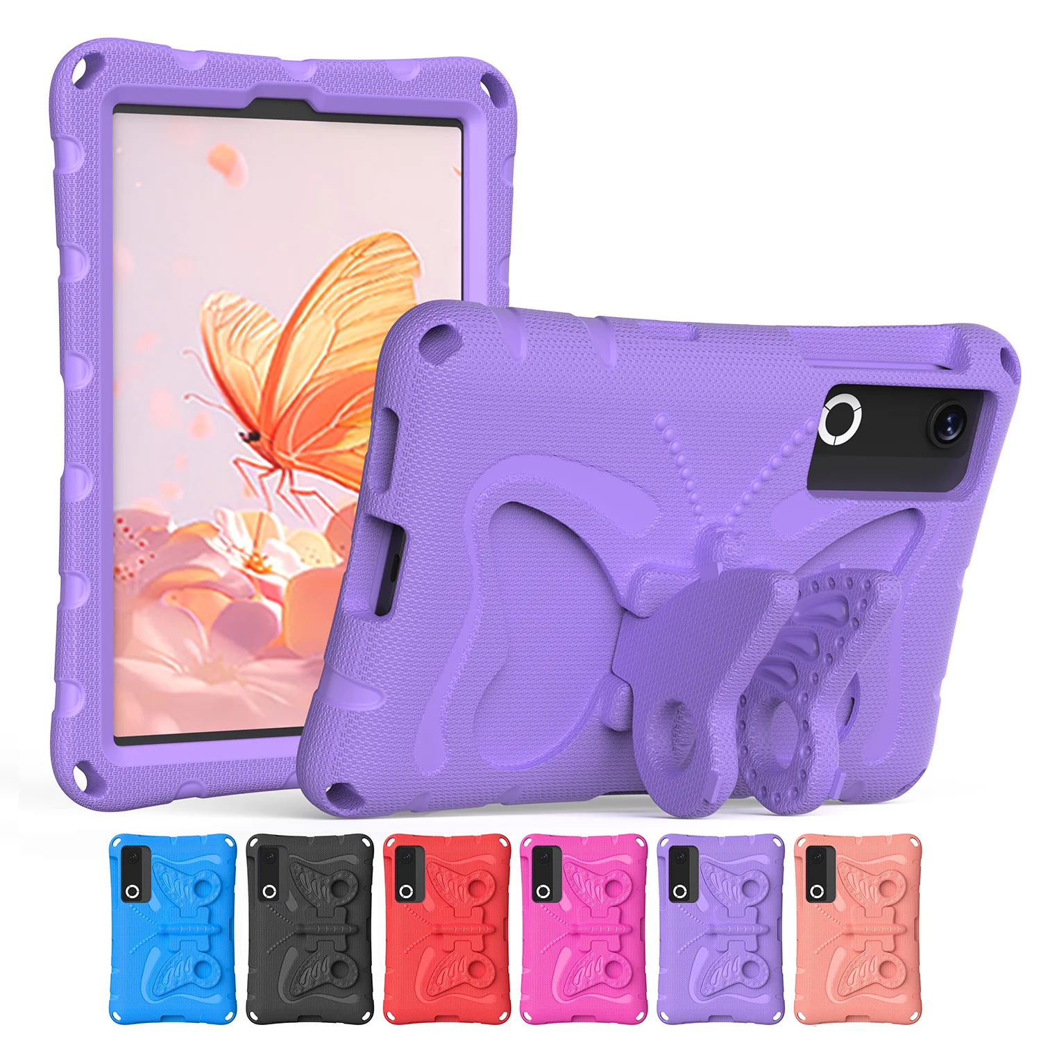 Cute Butterfly Case for Lenovo Legion Y700 2024-2026 8.8 inch Soft EVA Shockproof Kids Friendly Cute Protective Case with Stand
