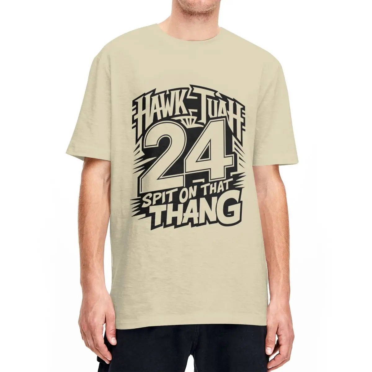 Hawk Tuah 2024 Spit On That Thang Vintage T Shirt Men Cotton Clothing Harajuku Crewneck Short Sleeve