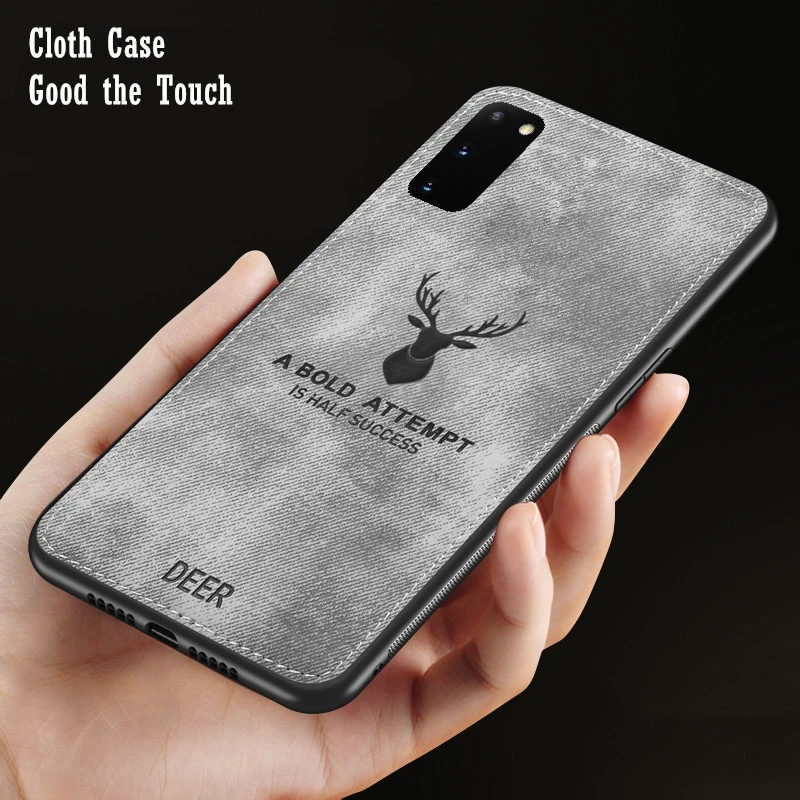 Rugged Cloth Case For Huawei P50 P20 P30 Pro P40 Lite E Nova 5T 7i P Smart 2021 Y5 Y6 Y9 Prime 2019 Cloth Cover Elk Deer Shell - view 4