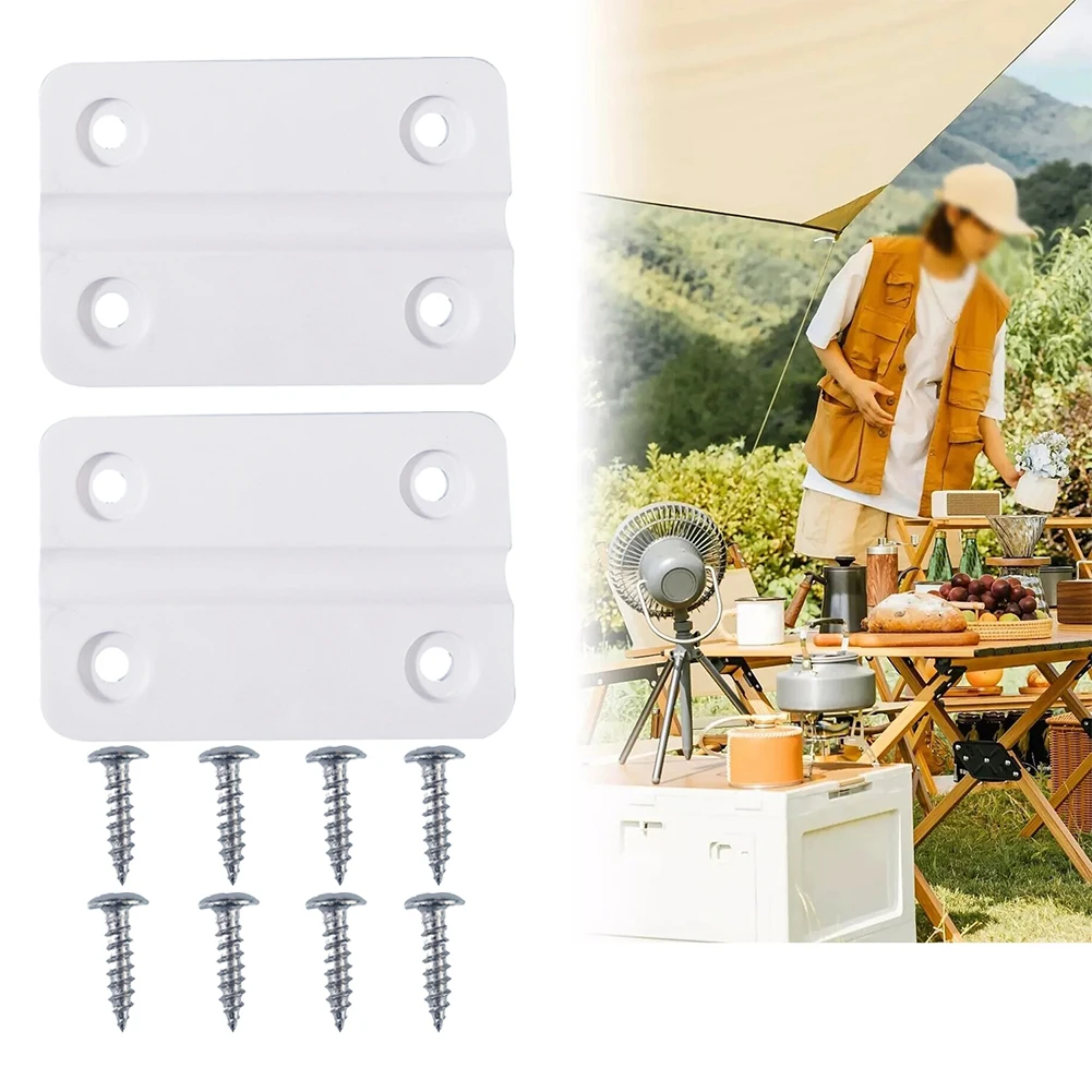 2pcs Replacement Hinges With 8pcs Stainless Screws Parts Kit For Igloo Coolers Insulated Box Hinges Outdoor Cooking Eating Part