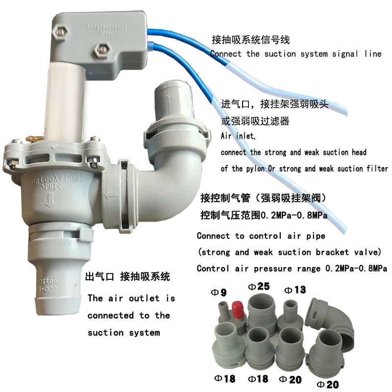 Dental Selection Valve or Suction Unit Dental chair accessories Electronically Controlled Position Selector Valve