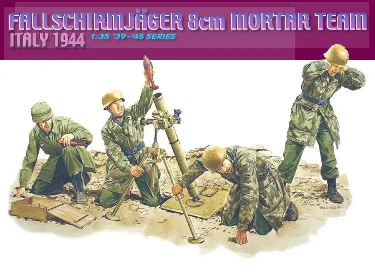 

DRAGON 6215 1/35 Scale German airborne squadron 8cm mortar squad Italy 1944