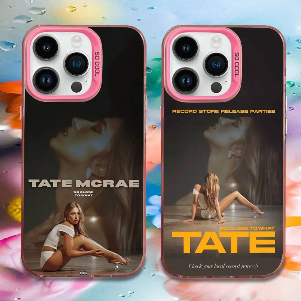 

So Close to What Tate M-McRae Phone Case For iPhone 16,15,14,13,12,11,Mini,Pro,E,MAX Pink Candy Matte Shockproof Cover