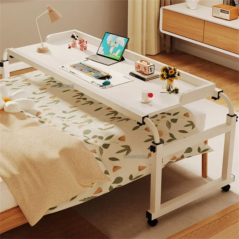 Movable Notebook Computer Desks Across The Bed Home  Adjustable Height Office Table Bed Lazy Lifting Desk Student Writing Desk