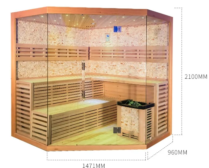 4 People Canadian Hemlock Indoor far infrared sauna room