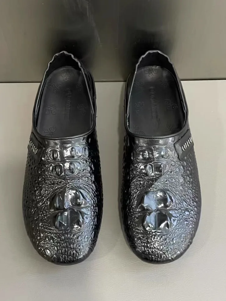 

Высококачественные повседневные кожаные мужские туфли: удобные, модные, молодежные, на плоской подошве, износостойкие, с круглым носком, однотонные