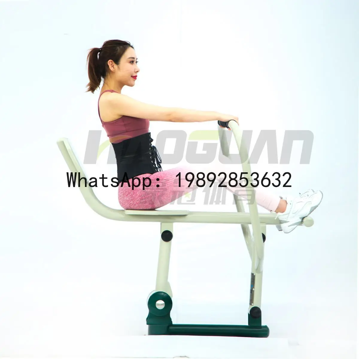 HYS Elderly Fitness Equipment Rowing Machine Outdoor Community Square Sports Facility Community Activity Rowing Machine
