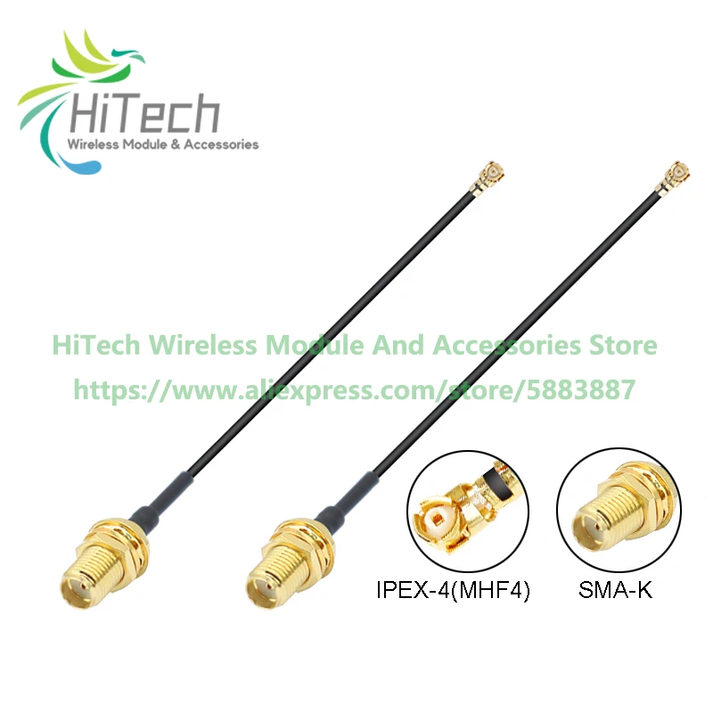 4PCS/LOT SMA Female to IPX4 MHF4 RF1.13 Cable 10-15cm for 5G RM520N-GL RM551E-GL SIM8380G-M2 FM190W-GL RM500Q-GL T77W968 T99W175