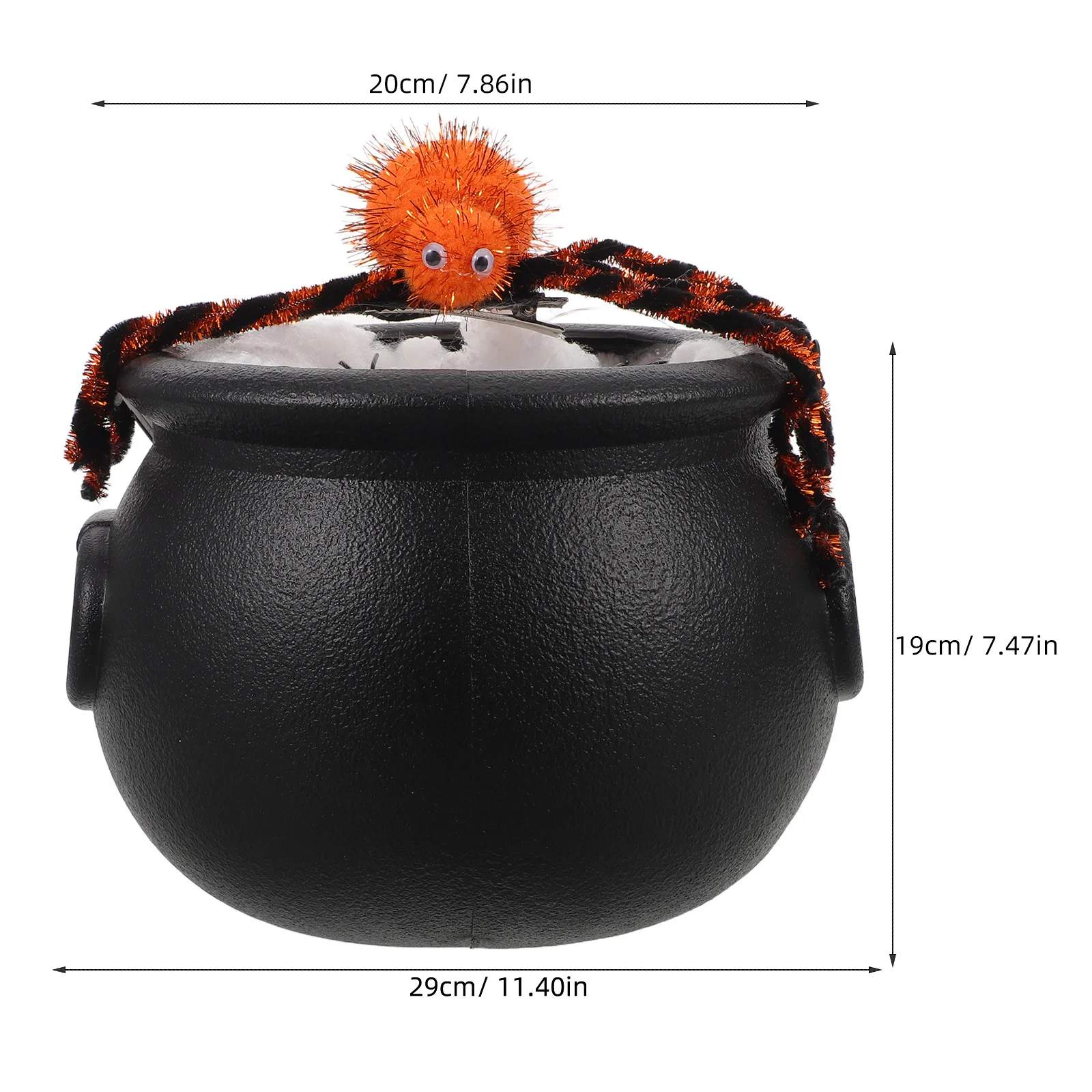 1세트 조명이 있는 가마솥 장식 할로윈 장식 조명, 발광 효과, 방수 휴대용 마녀 냄비, 가정 및 상업용