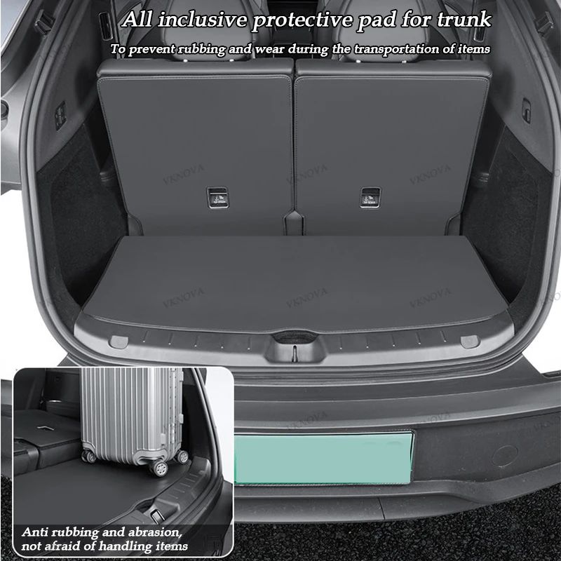 Picture 3: For Tesla Model Y L 2026 Trunk Mat Full Coverage Trunk Both Side Guards Seat Backrest Protective Pad Cargo Liner Anti Dirty Mat