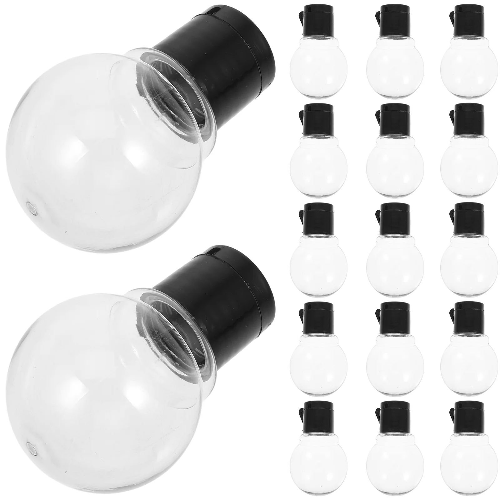 LED Globo String Lâmpadas, Modelagem Lâmpada, Plástico Decors Pingente, Decoração Abs, 20 pcs