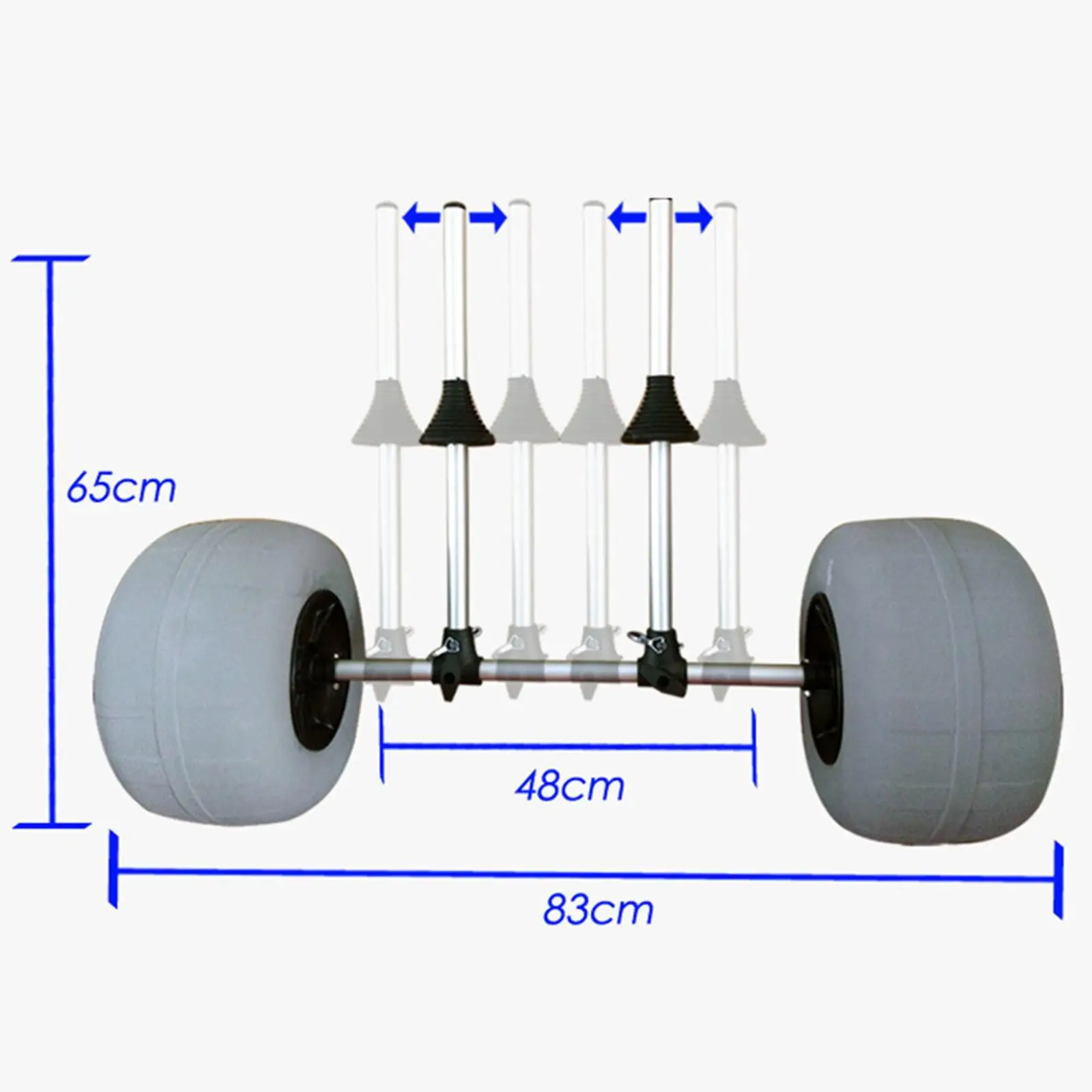 عربة كاياك للجلوس على الجزء العلوي من سبائك الألومنيوم المريحة في حامل عربة كاياك دوللي لزوارق لوح حمل لوح التجديف #6