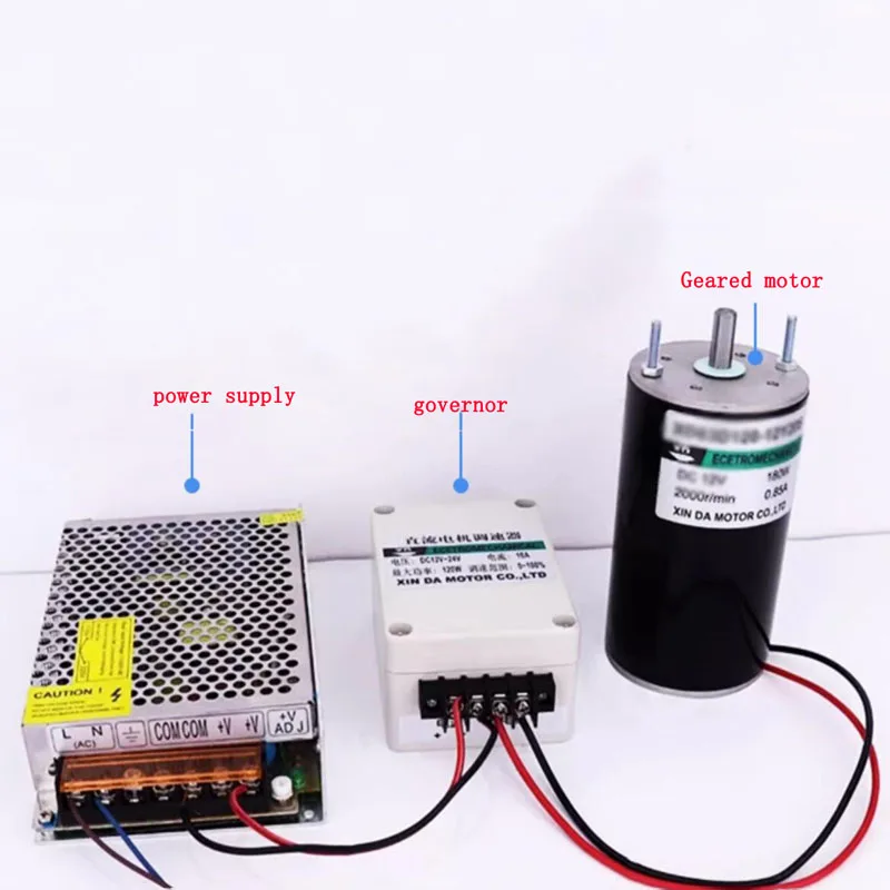 24V adjustable speed, forward and reverse micro motor, 4000RPM, XD-63120 high speed DC motor 180W