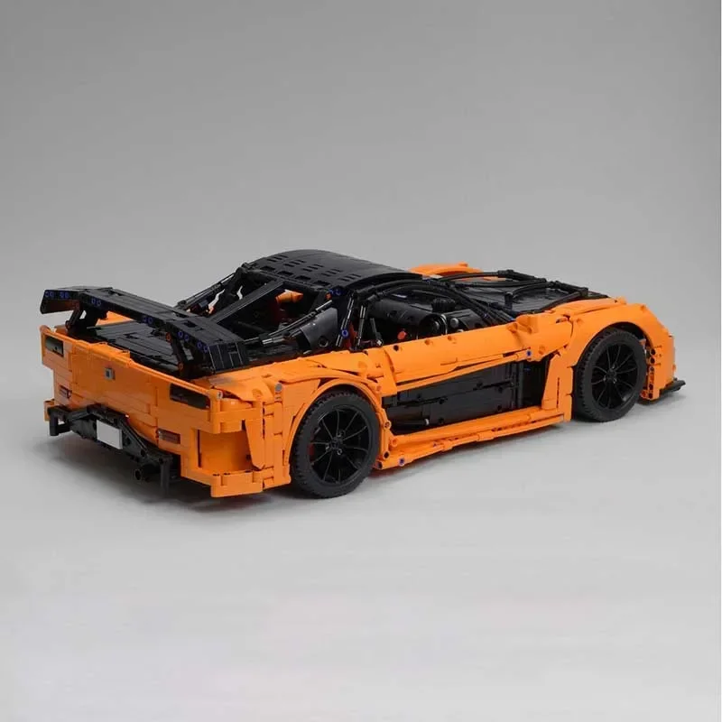 Moc tijolos de construção RX-7 véu lado fortuna campeão velocidade carros modelo tecnologia super esportes blocos carro montagem presente brinquedos diy