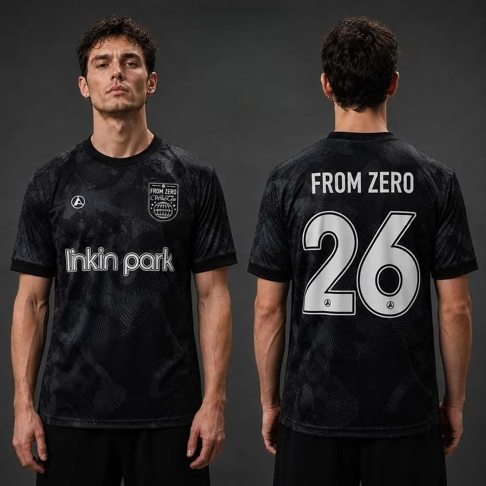 Men Lamb of God Death Metal Band Football Jersey Black Sleeve Skull Gear Print Short Sleeve Rock Fan Sports Tee
