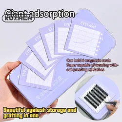 Single Layer Lash Extension Display Box Pallet Storage Box For Individual Suspended Magnetic Sheets Eyelash Protection Box