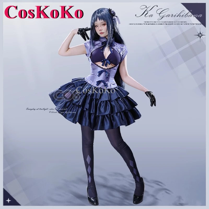 CosKoKo Kagari Hibana Cosplay Anime The Magical Girl And The Evil Lieutenant Used To Be Archenemies Costume Sweet Lovely Dress