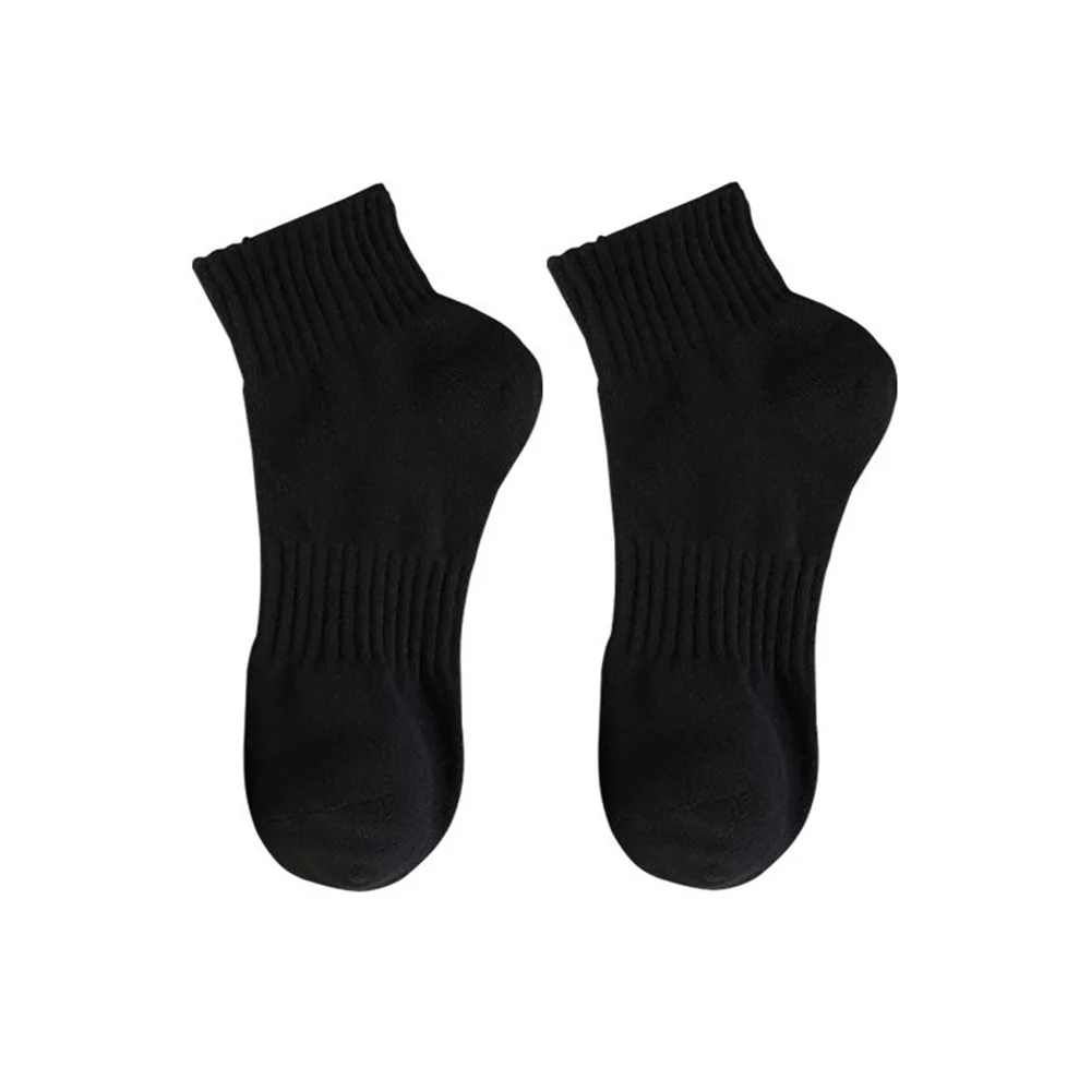 Chaussettes Courtes en Coton pour Femme, Haute Qualité, Tube Moyen, Rinçage, Solide, Document Doux, Respirant, dehors, Automne, Hiver, 5 Paires