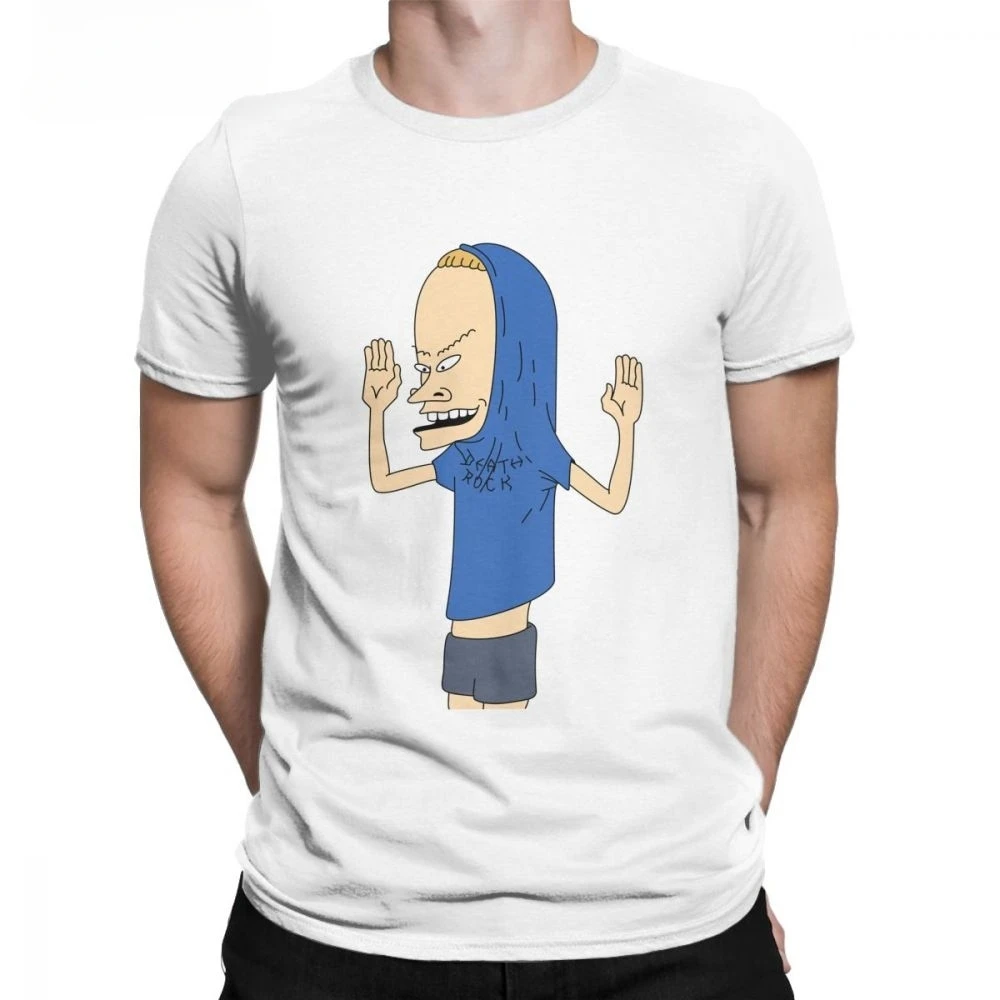 MTV Beavis And Butthead T Shirts Man Hot Sale Clothes Funny T-Shirts O Neck 100% Cotton Tees 2020 New Male Camiseta