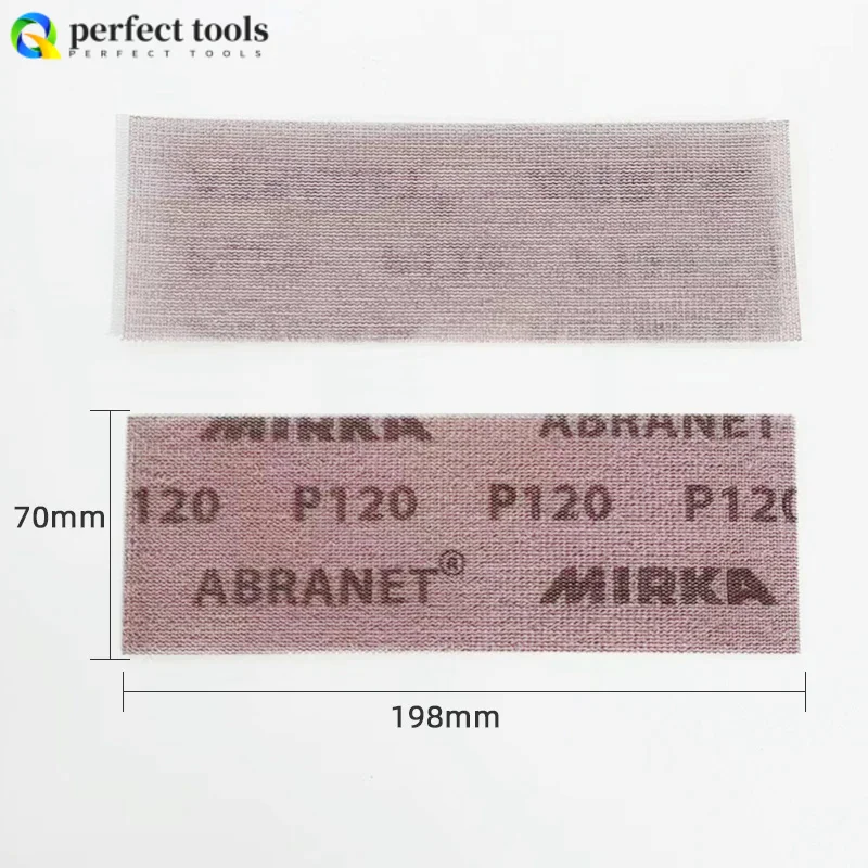 ฟินแลนด์นําเข้า MIRKA บดการ์ดฝุ่น-ฟรีทรายตาข่าย 70*198 แห้งบดตาข่าย Moka Gauze แห้งบดกระดาษทรายรถบด