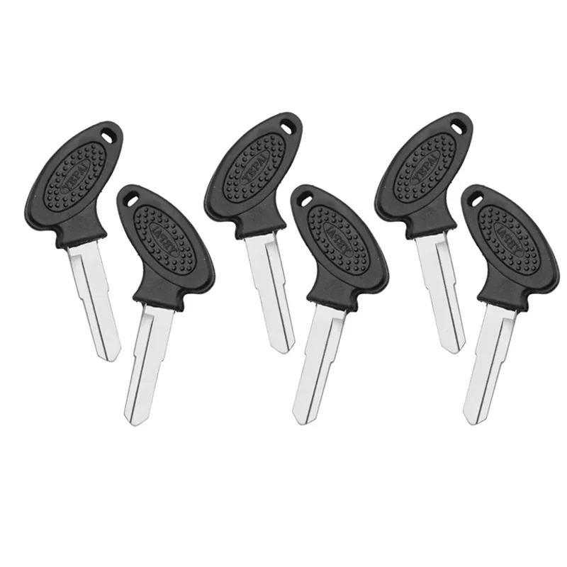 6pcs Key Blank Left Right Blade Keys for Motorcycle Scooter Moped ATV GY6 KYMCO