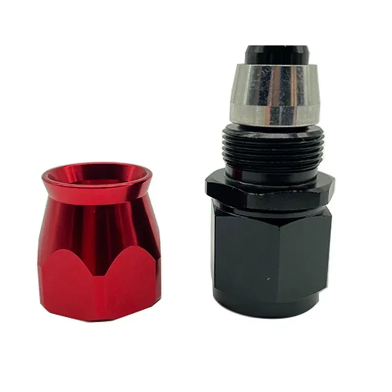 Tubulação de mangueira adaptadores para Swivel, PTFE Oil Fuel Line, Mangueira End Fittings, em linha reta, 0 °, 45 °, 90 °, 180 °, AN4, AN6, AN8, AN10, AN12, PCes 4