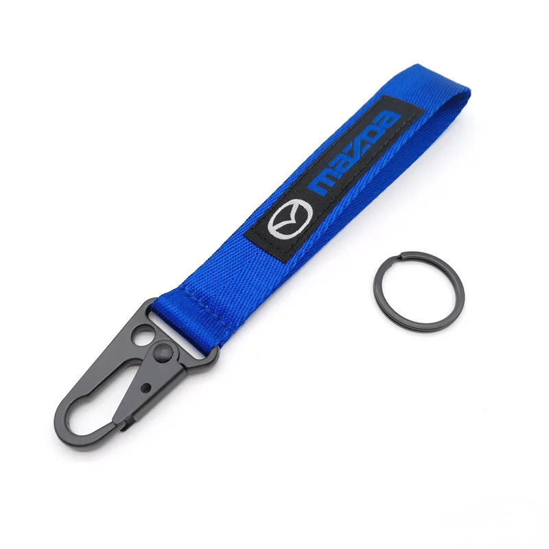 Car KeyRing Ribbon Lanyard KeyChain Key Holder Accessory For Mazda 2 3 5 6 BL BM GJ CX3 CX4 CX5 CX-5 CX8 KE KF CX7 CX9 MX5 CX30