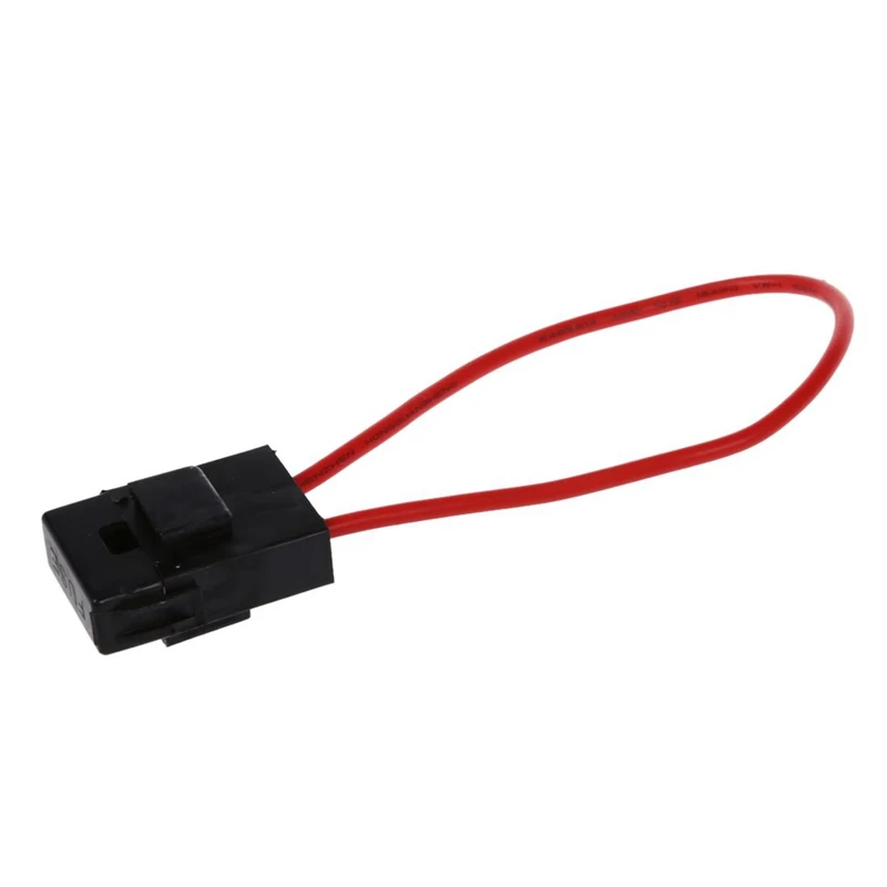 30A Wire In-Line Fuse Holder Block Black Red For Car Boat Truck 60Pcs