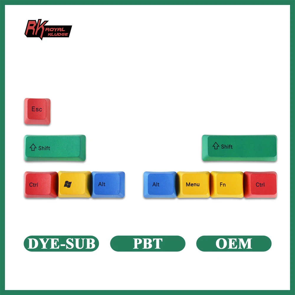 Dye Sublimation Gamer Mechanical Keyboard PBT Keycap CMYK OEM Profile Personalized Keycaps for Gateron Cherry MX Switch Key Cap