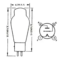 

PSVANE WR50 Xtreme Series Replica West Elecic Vintage Vacuum Tube HIFI EXQUIS 50 Lamp Factory Matched