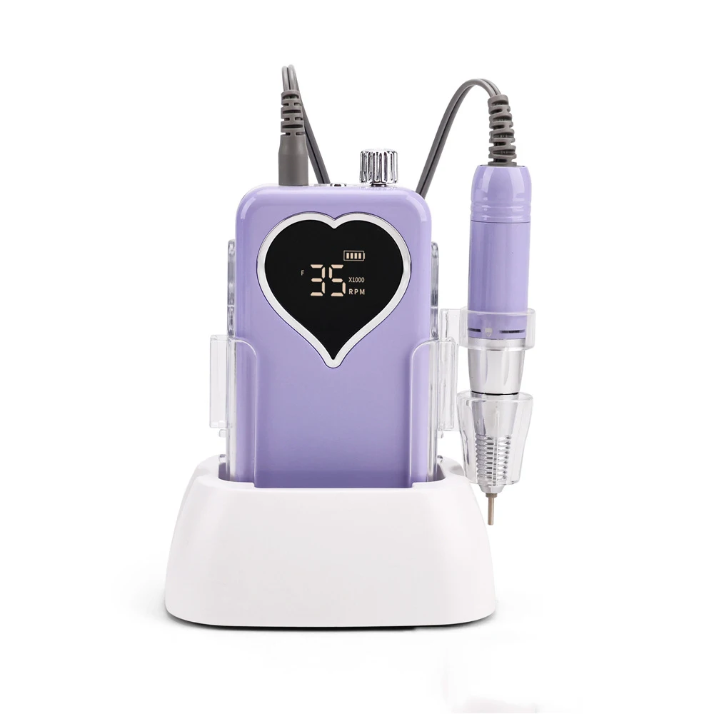 

Professional Electric Nail Drill Machine 35000RPM Cordless Nail File Rechargeable Low Noise Nail Sander For Manicure Salon Tool