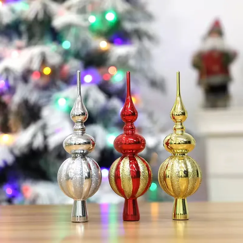 Weihnachtsbaumspitze, Feiertagsbaum-Dekoration, funkelnder Weihnachtsbaumspitze, glitzernde Dekoration für festliche Party-Dekoration, rutschfest
