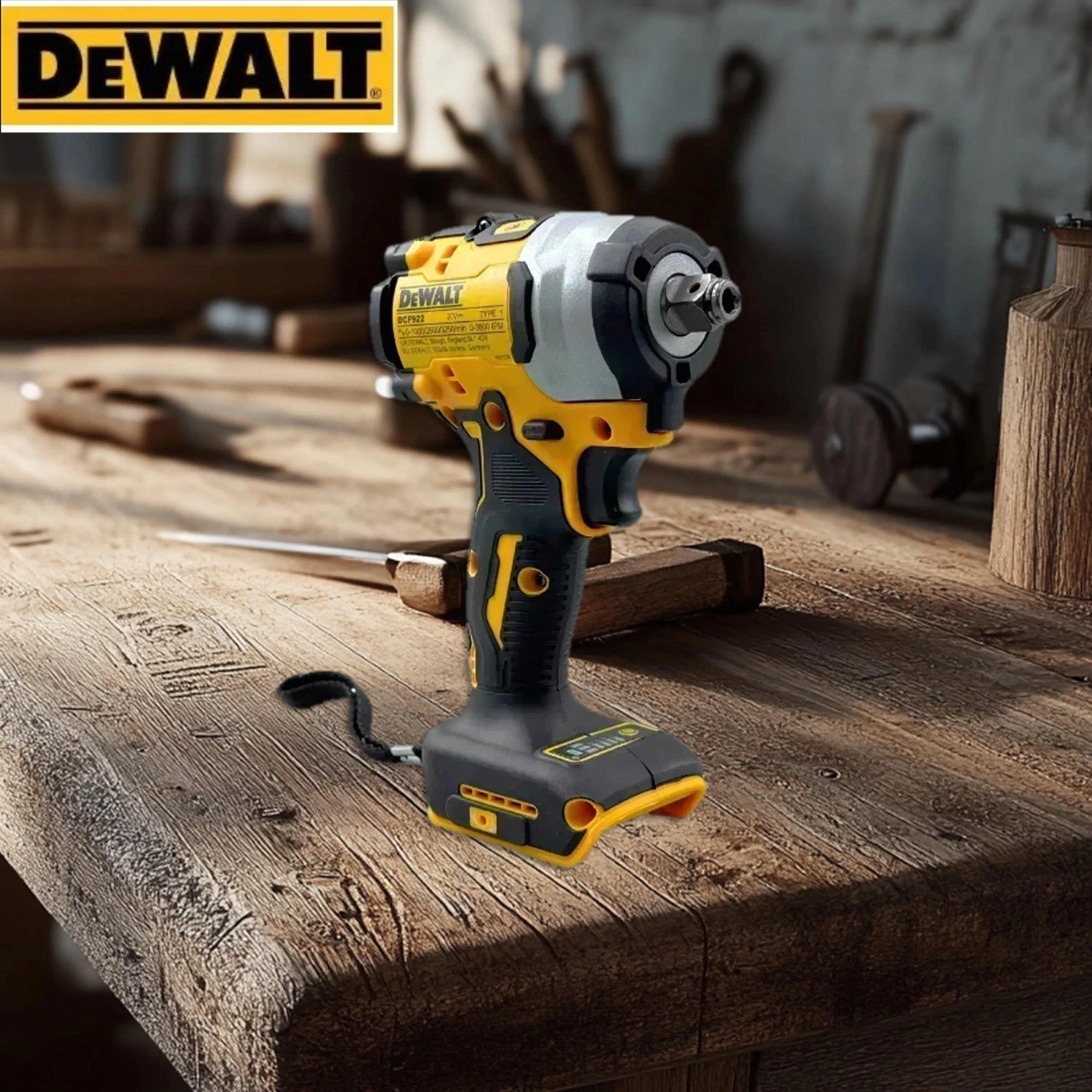 Dewalt DCF922 Electric Impact Wrench Rechargeable High Torque 406Nm(Reverse) 1/2" 2500 RPM Universal 20V Battery Power Too