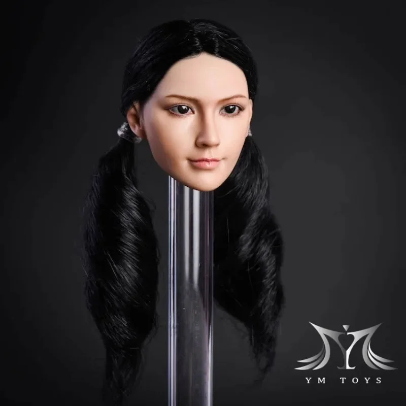 1/6 Scale Asian Beauty หัว Sculpt ผีเสื้อทหารหญิงผมยาวสําหรับ 12in Action Figure ตุ๊กตาของเล่น YMT010