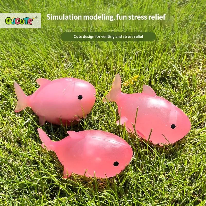 Soft And Cute Color-Changing Shark Squeeze Soft Toy Fun Novelty Shark Toy Pinch Toy That Changes Color When Exposed To Sunlight