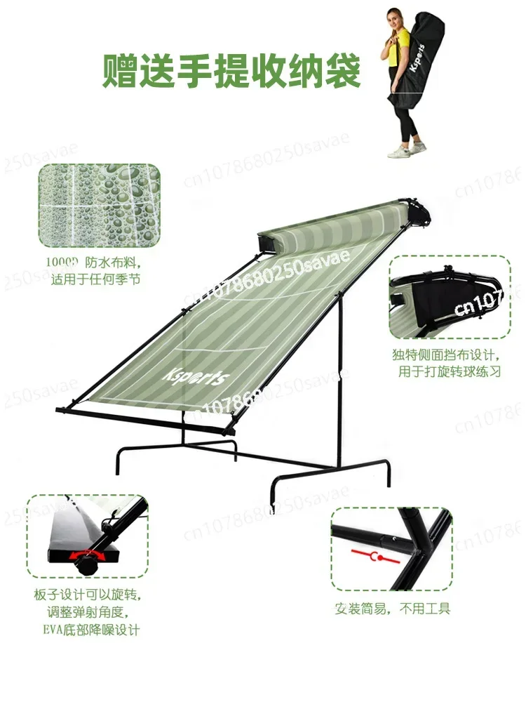 Tennis Trainer Rebound Net, Bevel Rebound Wall Tennis Practice Artifact, Portable Training Net